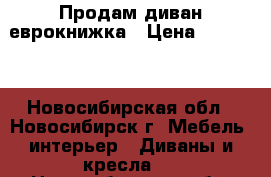 Продам диван еврокнижка › Цена ­ 12 000 - Новосибирская обл., Новосибирск г. Мебель, интерьер » Диваны и кресла   . Новосибирская обл.,Новосибирск г.